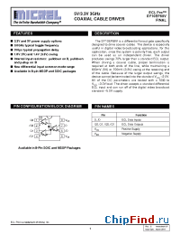 Datasheet SY10EP89VZCTR( manufacturer Micrel