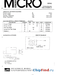 Datasheet 3291G производства Micro Electronics