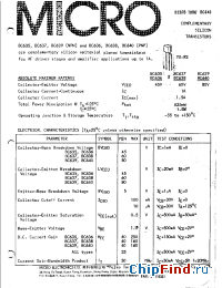Datasheet BC640 производства Micro Electronics