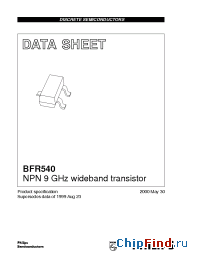 Datasheet BFR540/T1 производства Micro Electronics