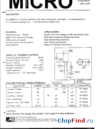 Datasheet MBB51D производства Micro Electronics