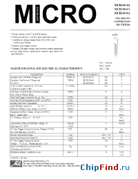 Datasheet MCR100-6A производства Micro Electronics