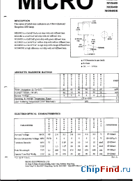 Datasheet MYB48D производства Micro Electronics