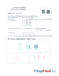 Datasheet SAT-1313 производства Micro Electronics