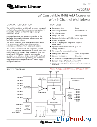 Datasheet ADC0809CCV производства Micro Linear