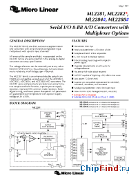 Datasheet ADC0831BCN производства Micro Linear