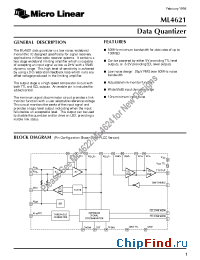 Datasheet ML4621CP производства Micro Linear