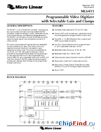 Datasheet ML6411 производства Micro Linear