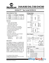 Datasheet 24AA00-ISN manufacturer Microchip