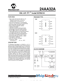 Datasheet 24AA32A-P manufacturer Microchip