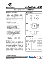 Datasheet 24AA64 manufacturer Microchip