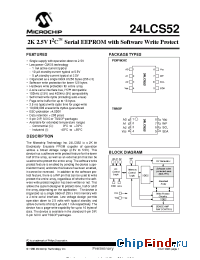 Datasheet 24LC52-IST производства Microchip