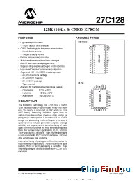 Datasheet 27C128-12/L производства Microchip