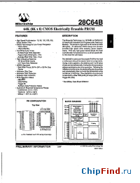 Datasheet 28C64B-15IJ manufacturer Microchip