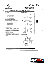 Datasheet 93C06-ESM производства Microchip