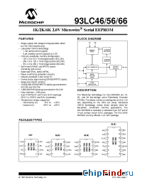 Datasheet 93LC46-ISL производства Microchip