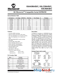 Datasheet 93LC56B производства Microchip