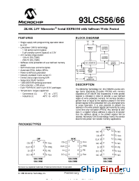 Datasheet 93LCS66-ISM производства Microchip