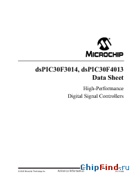 Datasheet dsPIC30F4013-30I/P manufacturer Microchip