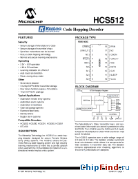 Datasheet HCS512-ISN производства Microchip
