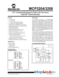 Datasheet MCP3204-B manufacturer Microchip