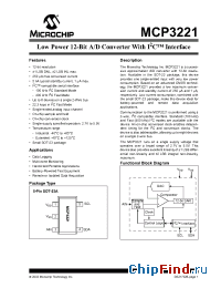 Datasheet MCP3221A6T-E/OT производства Microchip