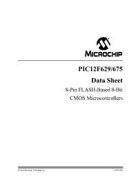 Datasheet PIC12F629EMF manufacturer Microchip