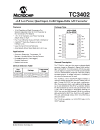 Datasheet TC3402VQR производства Microchip