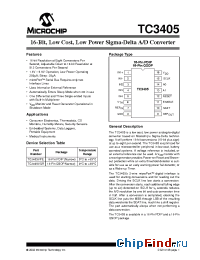 Datasheet TC3405 производства Microchip