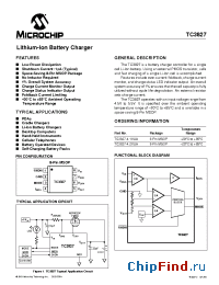 Datasheet TC3827-4.2VUA производства Microchip