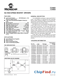 Datasheet TC4420COA производства Microchip