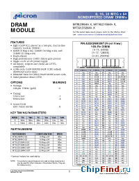 Datasheet MT16LD1664 производства Micron