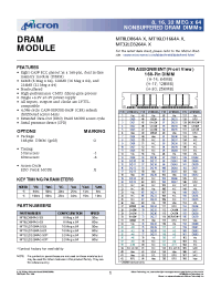 Datasheet MT16LD1664AG-5X производства Micron