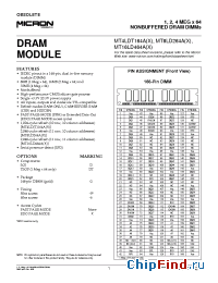 Datasheet MT16LD464-52BN производства Micron