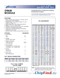 Datasheet MT18LD1672 производства Micron