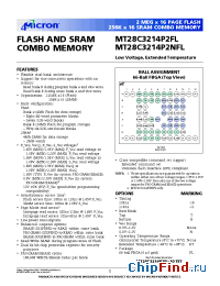 Datasheet MT28C3214P2FL-11TET производства Micron