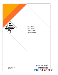 Datasheet DMA2286 производства Micronas