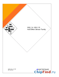 Datasheet HAL114SF-K производства Micronas