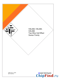 Datasheet HAL556SF-K производства Micronas