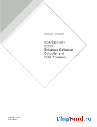 Datasheet SDA9380-B21 производства Micronas