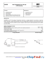 Datasheet 61010-103 manufacturer Micropac