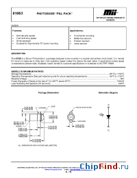 Datasheet 61063-X01 manufacturer Micropac