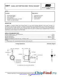 Datasheet 62017-X03 manufacturer Micropac
