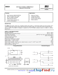 Datasheet 66024-001 manufacturer Micropac