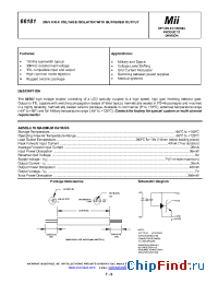 Datasheet 66181-011 manufacturer Micropac