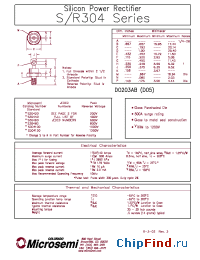 Datasheet 1N1191A manufacturer Microsemi