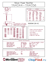 Datasheet 1N1672 производства Microsemi