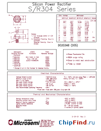 Datasheet 1N2282R manufacturer Microsemi