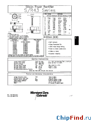 Datasheet 1N2438 manufacturer Microsemi