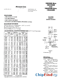 Datasheet 1N3305A производства Microsemi